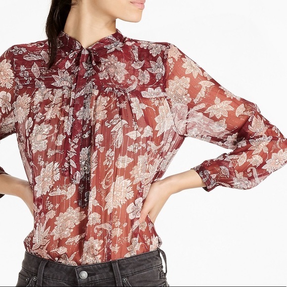 Lucky🍀Brand Floral Print Blouse - Picture 1 of 8